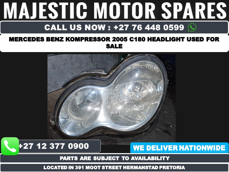 2005 Mercedes benz kompressor C180 headlight used for sale - Private Seller 2005 Mercedes benz kompressor C180 headlight used for sale - Private Seller