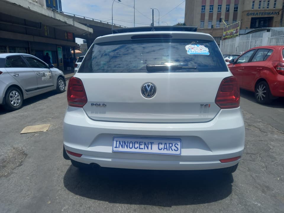 2018 VW POLO TSI 1.2 PETROL, MANUAL TRANSMISSION, WHITE COLOUR, 63000KM