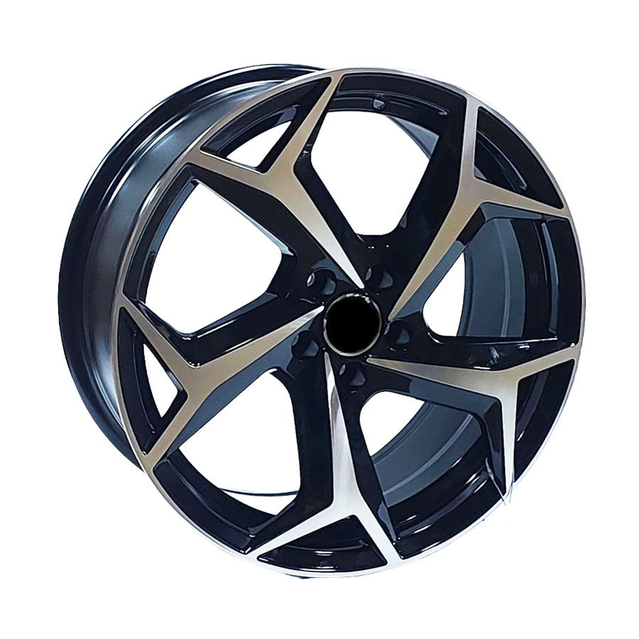 17″ GR172015 5/100 Black Machine Face Alloy Wheels