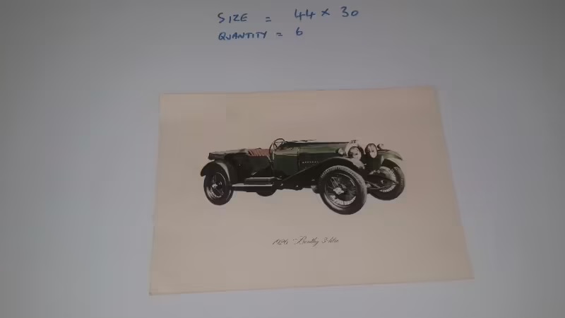 Vintage Car Prints - Large Collection