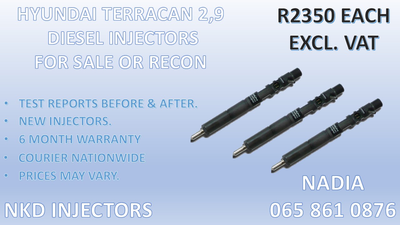HYUNDAI TERRICAN 2.9 DIESEL INJECTORS WE SELL OR RECON - Private Seller HYUNDAI TERRICAN 2.9 DIESEL INJECTORS WE SELL OR RECON - Private Seller