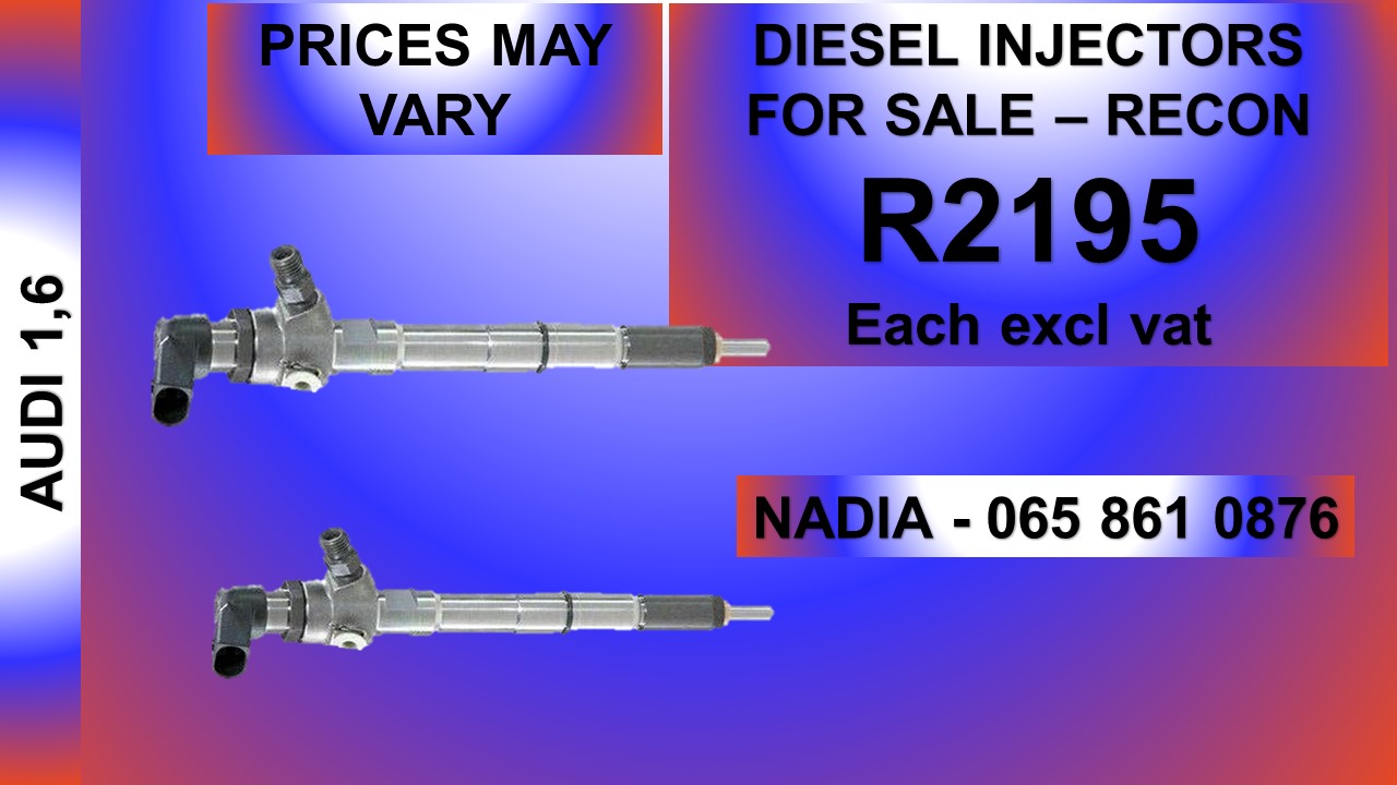 AUDI 1.6 DIESEL INJECTORS FOR SALE OR TO RECON NATIONWIDE - Private Seller AUDI 1.6 DIESEL INJECTORS FOR SALE OR TO RECON NATIONWIDE - Private Seller