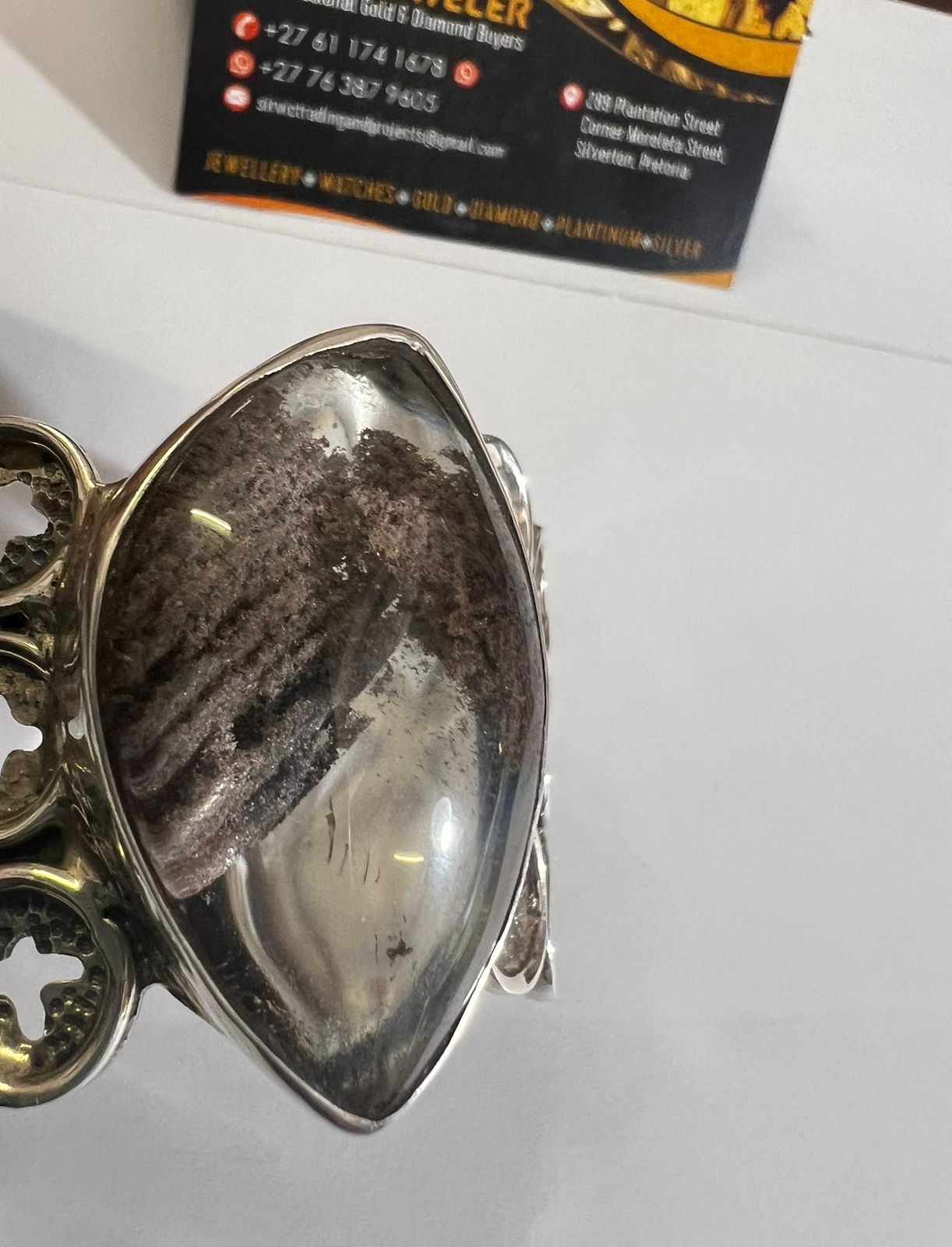 Vintage 925 Silver Ladies Hand Bangle