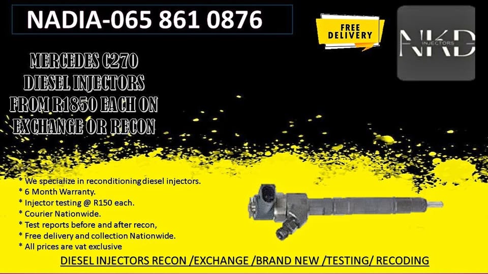 MERCEDES C270 BOSCH INJECTORS FOR SALE WE RECON OR EXCHANGE