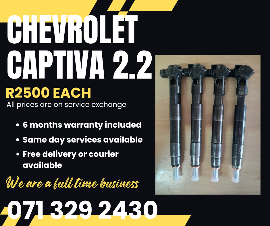 CHEVROLET CAPTIVA 2.2 INJECTORS FOR SALE WITH WARRANTY ON - Private Seller CHEVROLET CAPTIVA 2.2 INJECTORS FOR SALE WITH WARRANTY ON - Private Seller