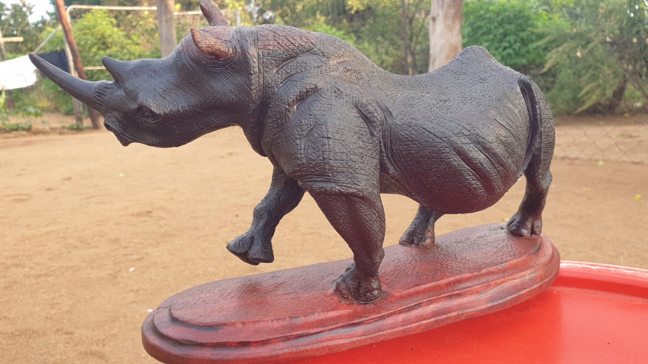 Fine art,wildlife carvings,on Ironwood