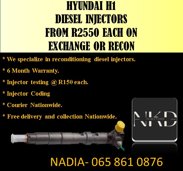 HYUNDAI H1 DIESEL INJECTORS FOR SALE ON EXCHANGE OR RECON WITH WARRANTY - Private Seller HYUNDAI H1 DIESEL INJECTORS FOR SALE ON EXCHANGE OR RECON WITH WARRANTY - Private Seller