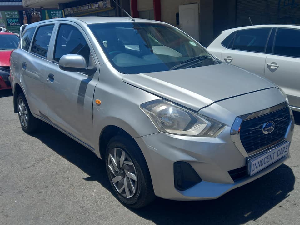 2019 GATSUN GO PLUS  1.2 PETROL, 7 SEATER, MANUAL, SILVER COLOUR, MILEAGE
