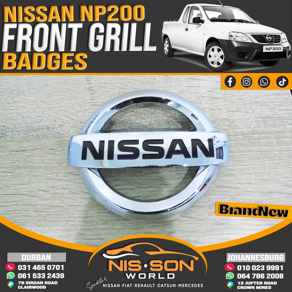 NISSAN NP200 FRONT GRILL BADGES - Private Seller NISSAN NP200 FRONT GRILL BADGES - Private Seller