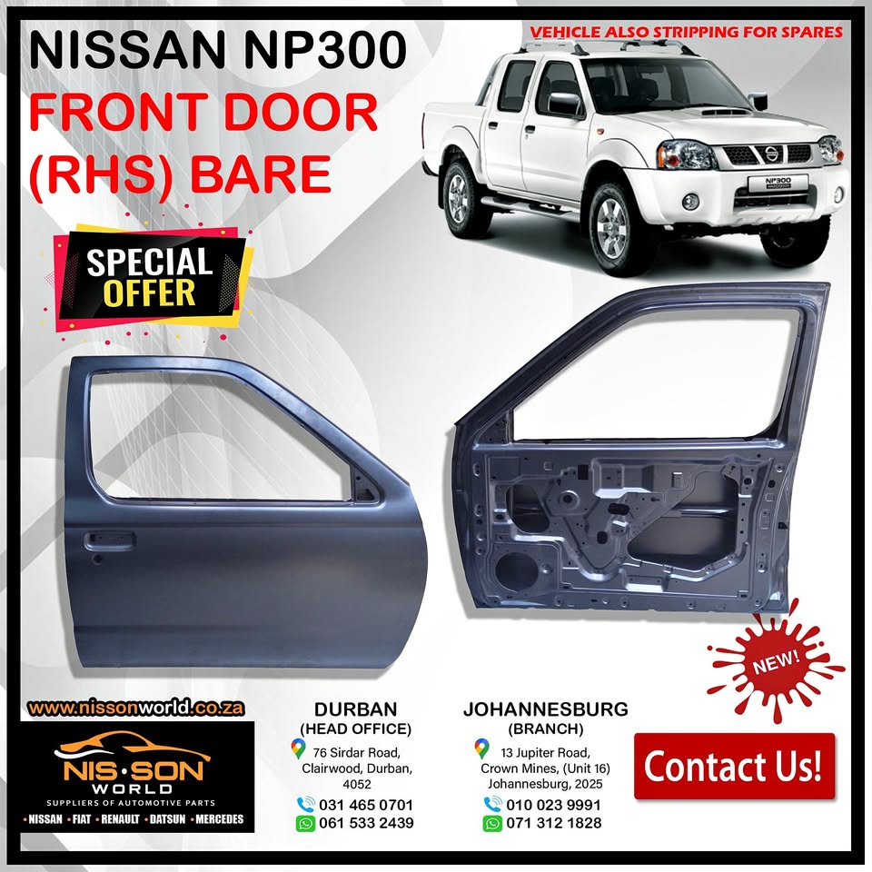 NISSAN NP300 FRONT DOOR RHS - Private Seller