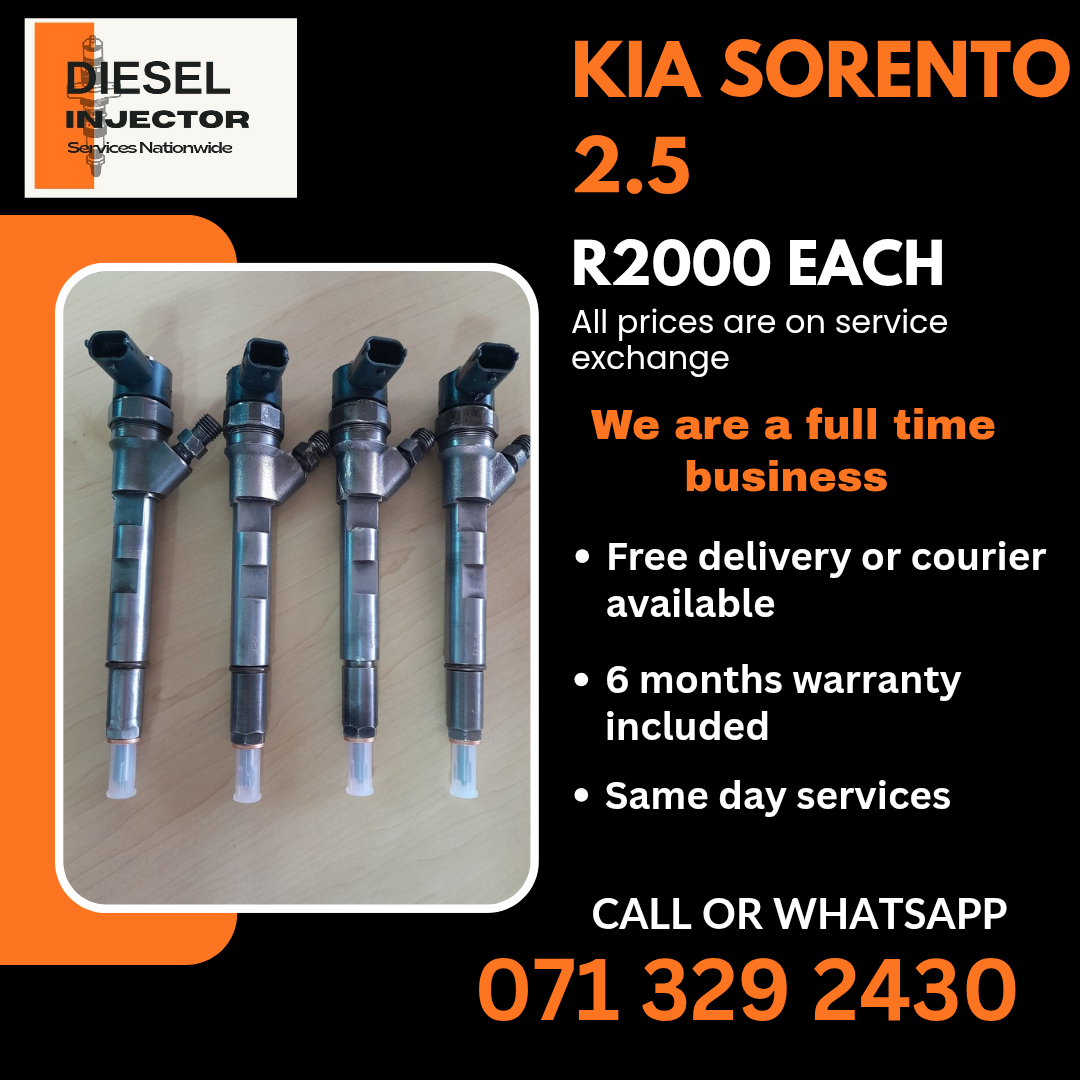 KIA SORENTO 2.5 DIESEL INJECTORS FOR SALE WITH WARRANTY - Private Seller KIA SORENTO 2.5 DIESEL INJECTORS FOR SALE WITH WARRANTY - Private Seller