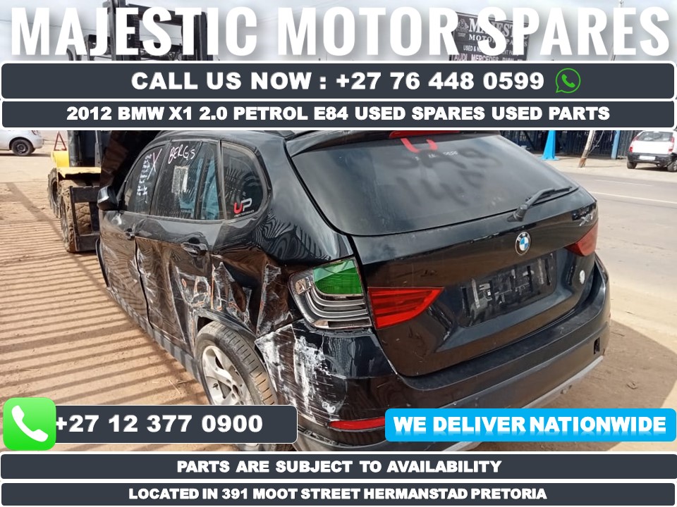 2012 Bmw X1 2.0i E84 LCI spares parts for sale - Black in colour - Private Seller 2012 Bmw X1 2.0i E84 LCI spares parts for sale - Black in colour - Private Seller