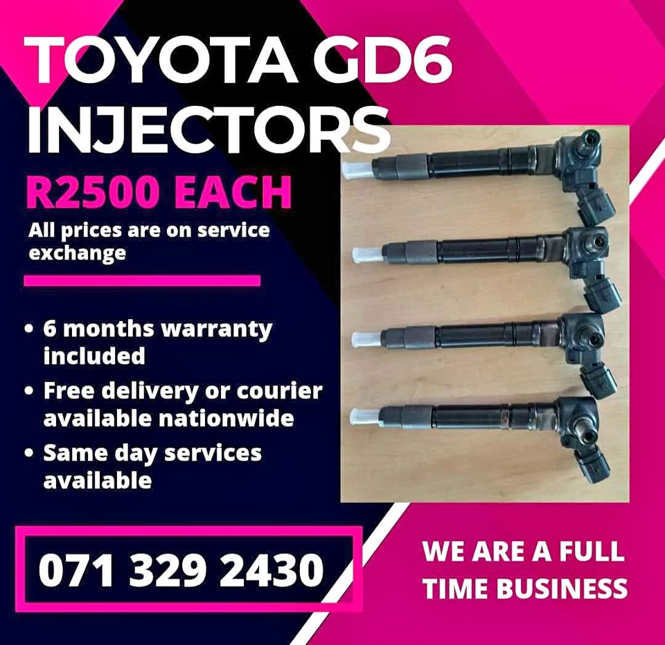 TOYOTA GD6 DIESEL INJECTORS FOR SALE WITH WARRANTY