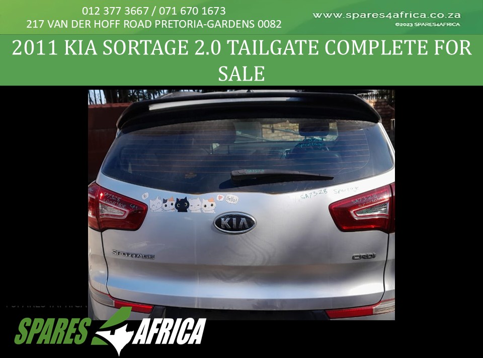 Kia Sportage 2.0 2011 Used Tailgate - Private Seller Kia Sportage 2.0 2011 Used Tailgate - Private Seller