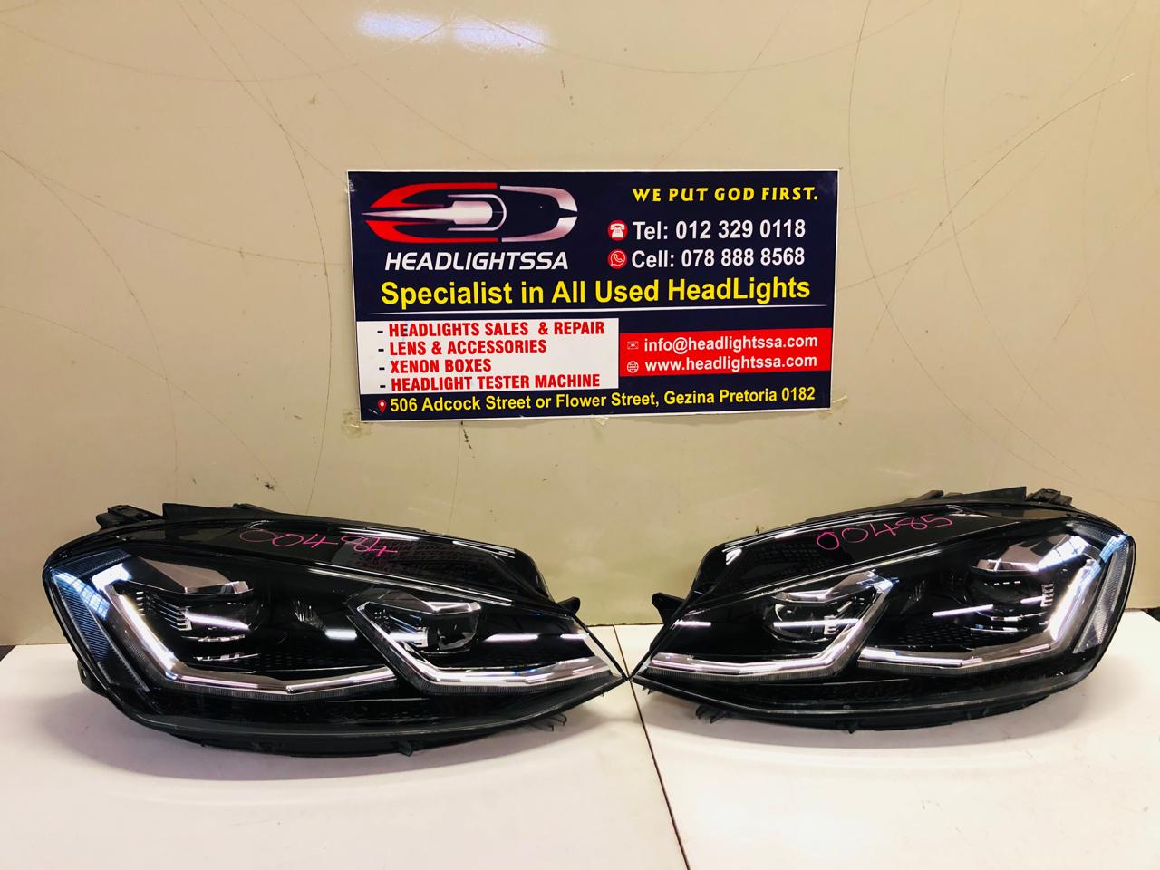 VW Golf 7.5 left and right side LED xenon headlights (2017) - Private Seller