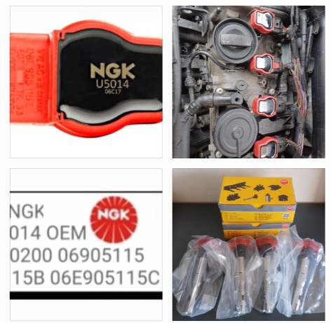 NGK VAG R8 ignition coil set