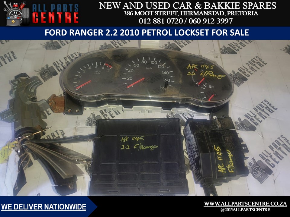 Ford Ranger 2.2 2010 Petrol – Complete ECU and Lockset for Sale Ford Ranger 2.2 2010 Petrol – Complete ECU and Lockset for Sale