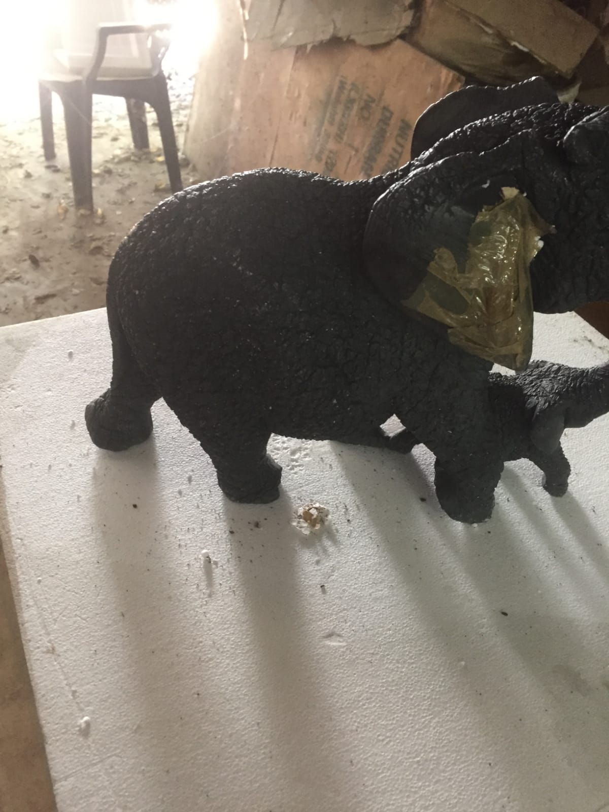 Soapstone african wildlife ornaments.