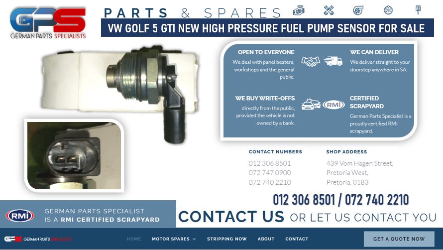 VW Golf 5 GTI NEW high pressure fuel pump sensor for sale - Private Seller VW Golf 5 GTI NEW high pressure fuel pump sensor for sale - Private Seller