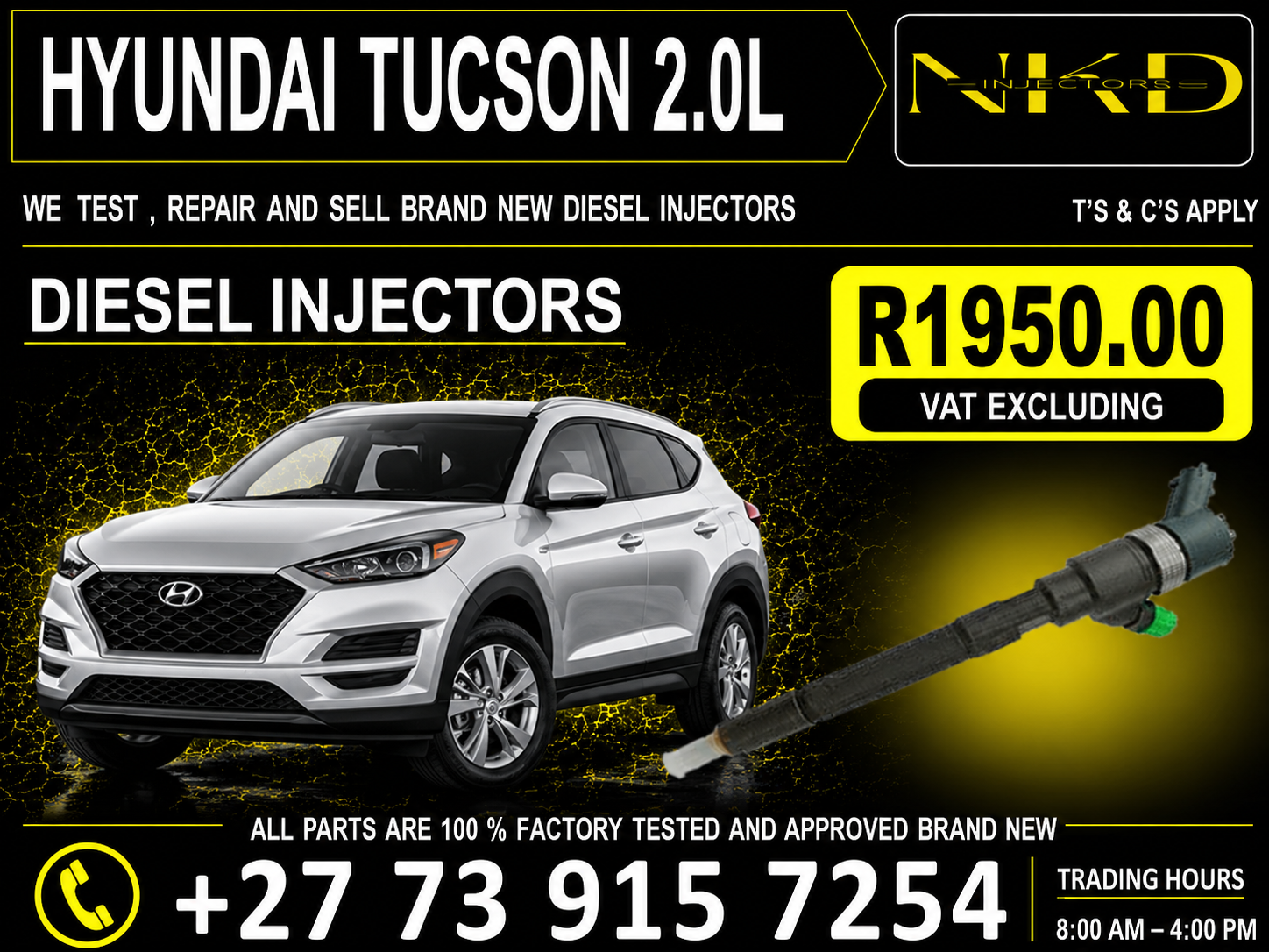 Injectors_For_Hyundai_Tucson_2.0L - Private Seller Injectors_For_Hyundai_Tucson_2.0L - Private Seller