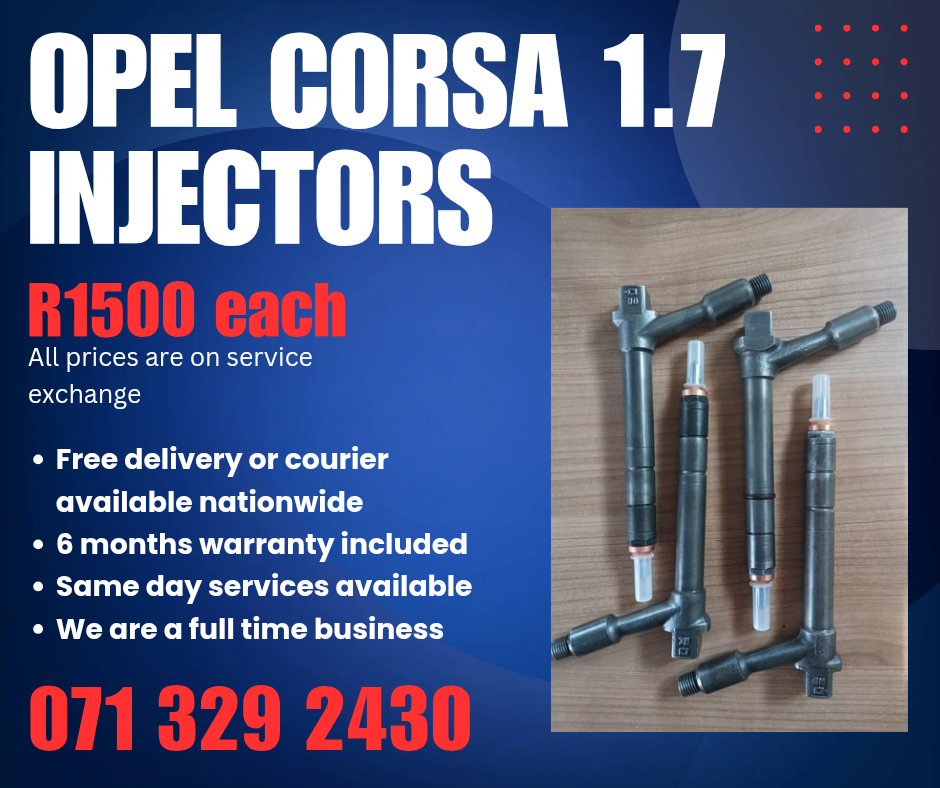 OPEL CORSA 1.7 INJECTORS FOR SALE WITH WARRANTY - Private Seller OPEL CORSA 1.7 INJECTORS FOR SALE WITH WARRANTY - Private Seller