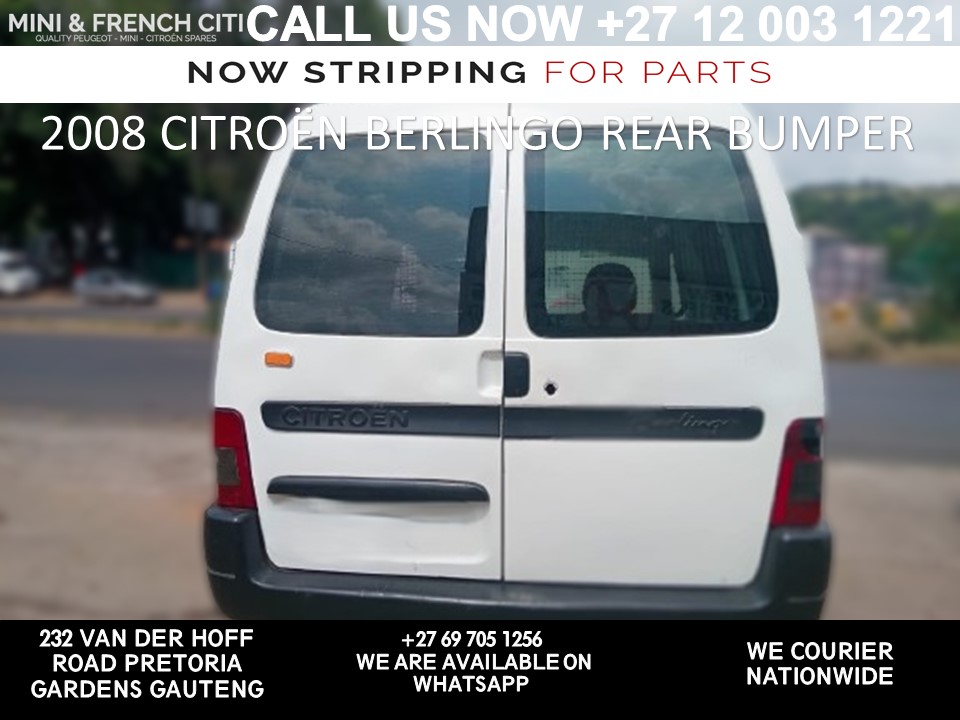 Rear Bumper for Sale for 2008 Citroën Berlingo - Private Seller Rear Bumper for Sale for 2008 Citroën Berlingo - Private Seller