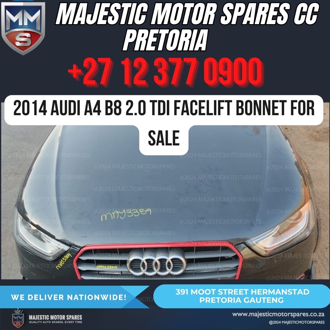 Bonnet Hood for 2014 Audi A4 B8 2.0 TDI Facelift for Sale in Pretoria, Gauteng - Private Seller Bonnet Hood for 2014 Audi A4 B8 2.0 TDI Facelift for Sale in Pretoria, Gauteng - Private Seller