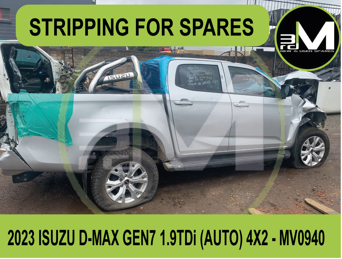 ISUZU D-MAX GEN7 1.9TDi (AUTO) 4X2 - STRIPPING FOR SPARES - Private Seller ISUZU D-MAX GEN7 1.9TDi (AUTO) 4X2 - STRIPPING FOR SPARES - Private Seller