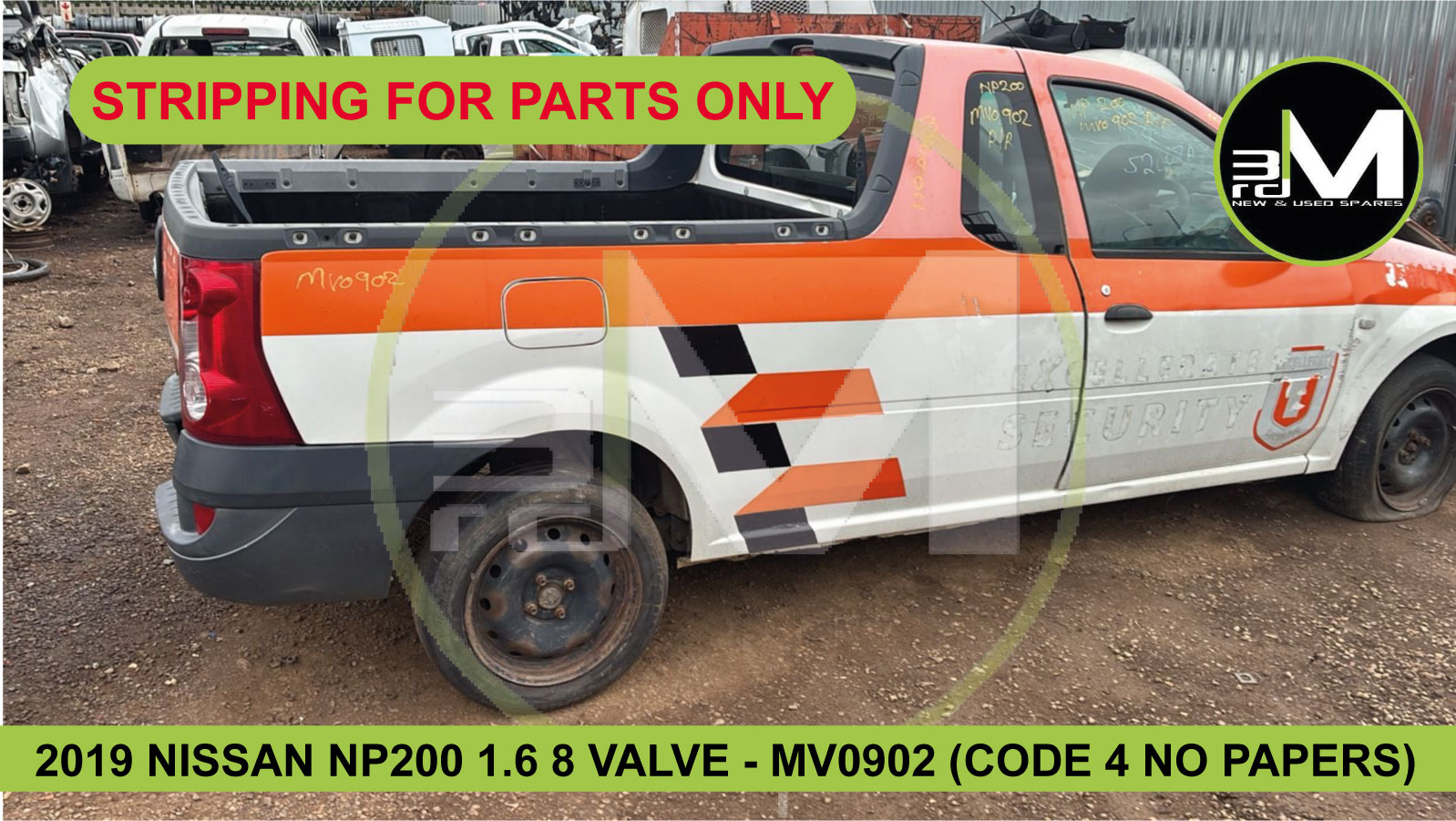 2019 NISSAN NP200 1.6 8 VALVE (CODE 4 NO PAPERS) STRIPPING FOR PARTS - Private Seller 2019 NISSAN NP200 1.6 8 VALVE (CODE 4 NO PAPERS) STRIPPING FOR PARTS - Private Seller