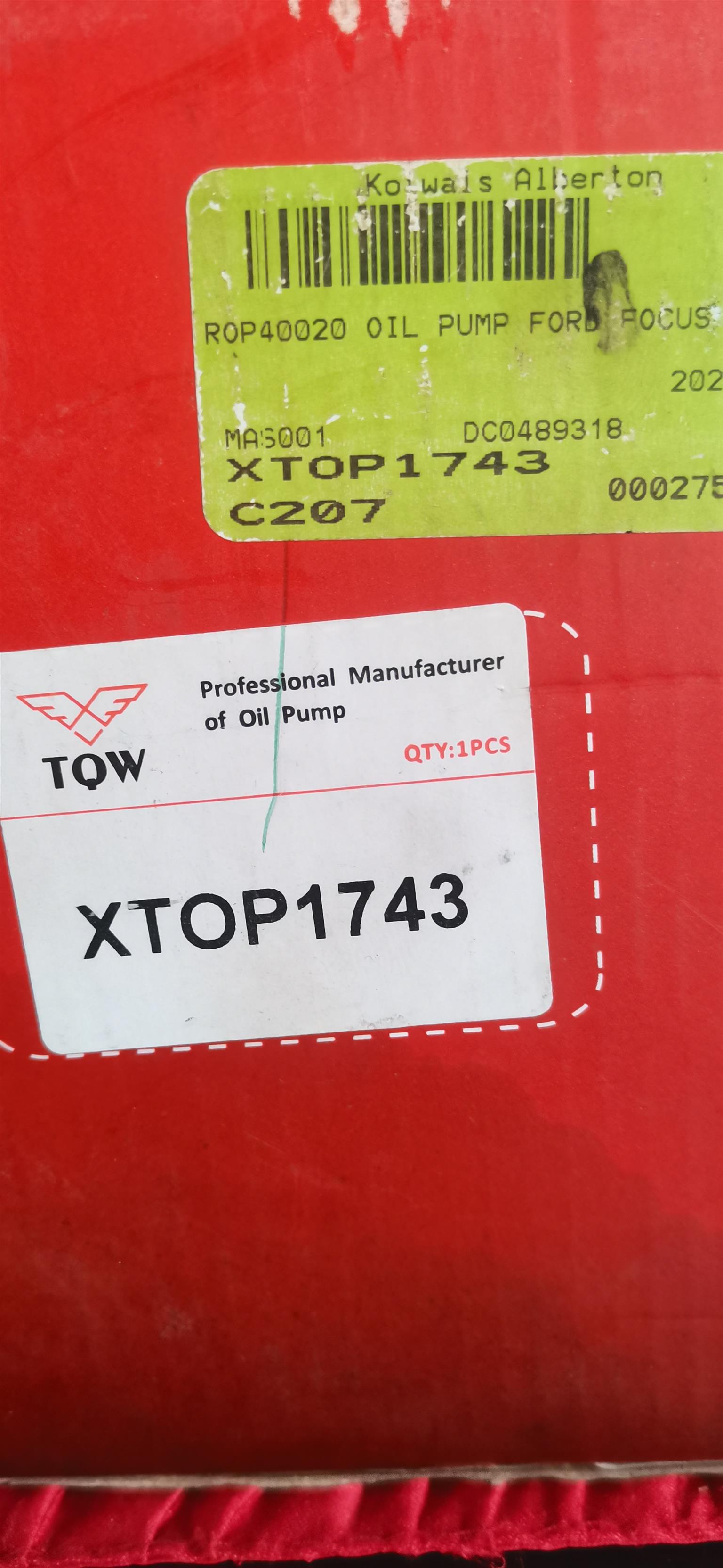 Ford fiesta ecoboost TOW oil pump - Private Seller Ford fiesta ecoboost TOW oil pump - Private Seller