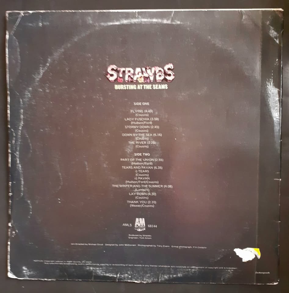 Strawbs - Bursting At The Seams LP Record