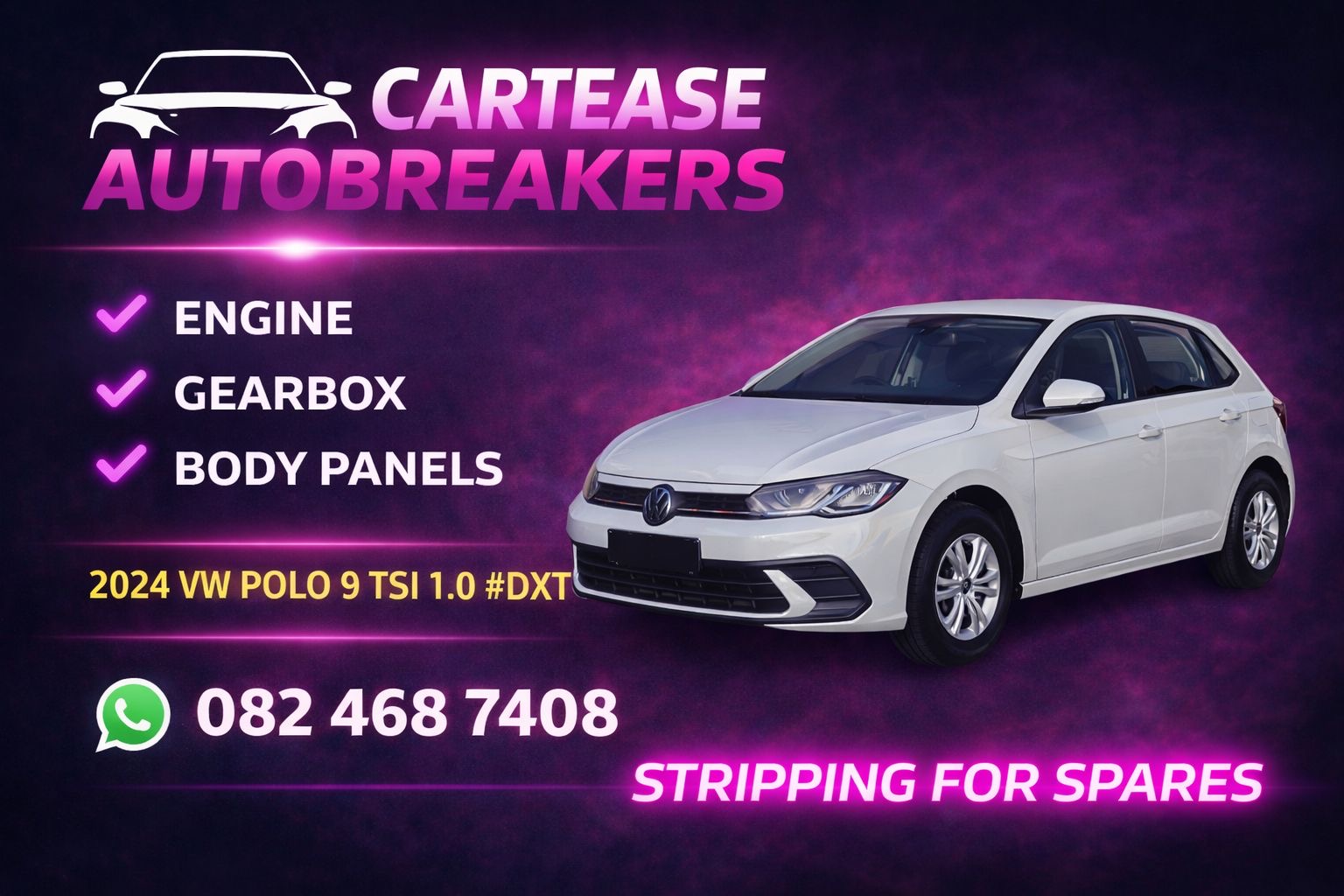 2024 VW Polo 9 TSI 1.0 #DXT Stripping For Spares!!! - Private Seller 2024 VW Polo 9 TSI 1.0 #DXT Stripping For Spares!!! - Private Seller