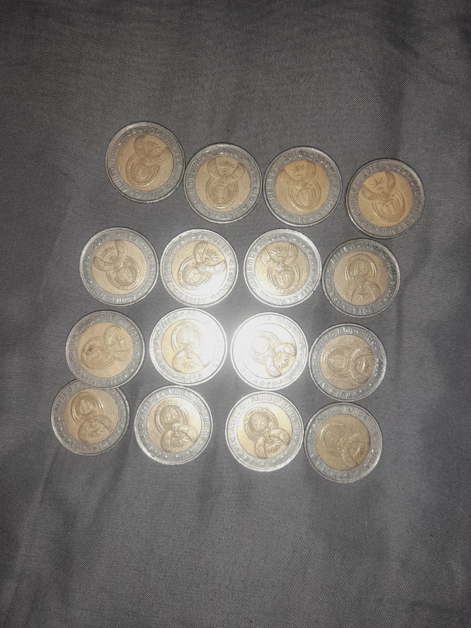 (203)R5 Mandela coins&old coins.only looking for a real buyer not fake buyers.