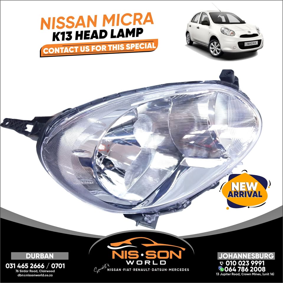 Nissan Micra K13 Head Lamp - Private Seller Nissan Micra K13 Head Lamp - Private Seller