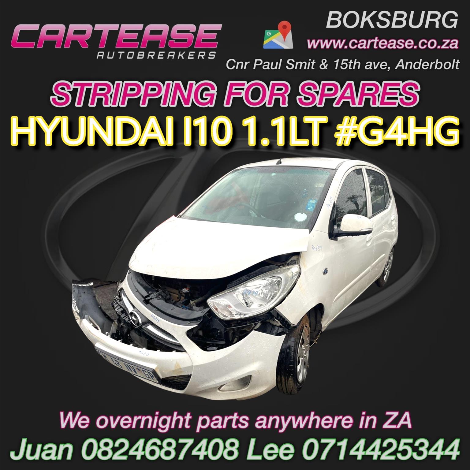 HYUNDAI I 10 1.1LT #G4HG SPARES - Private Seller HYUNDAI I 10 1.1LT #G4HG SPARES - Private Seller