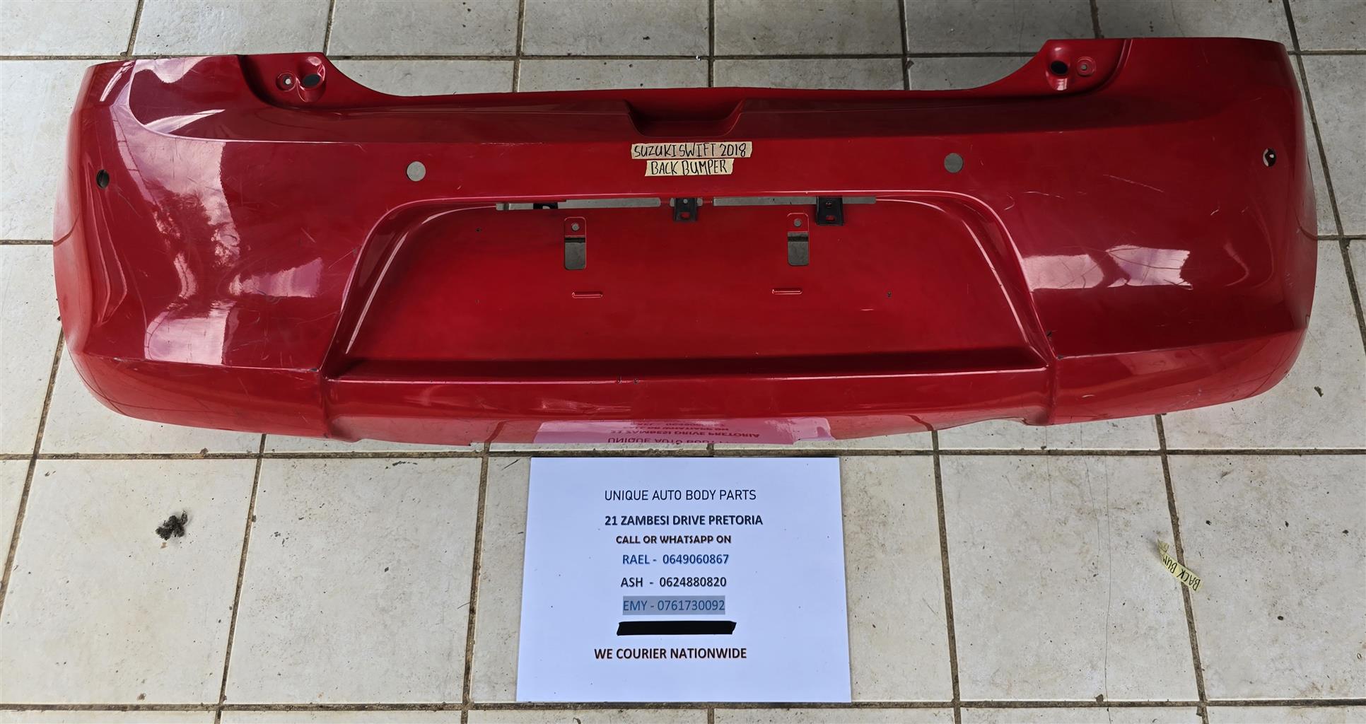 Suzuki Swift 2018 Rear Bumper Suzuki Swift 2018 Rear Bumper