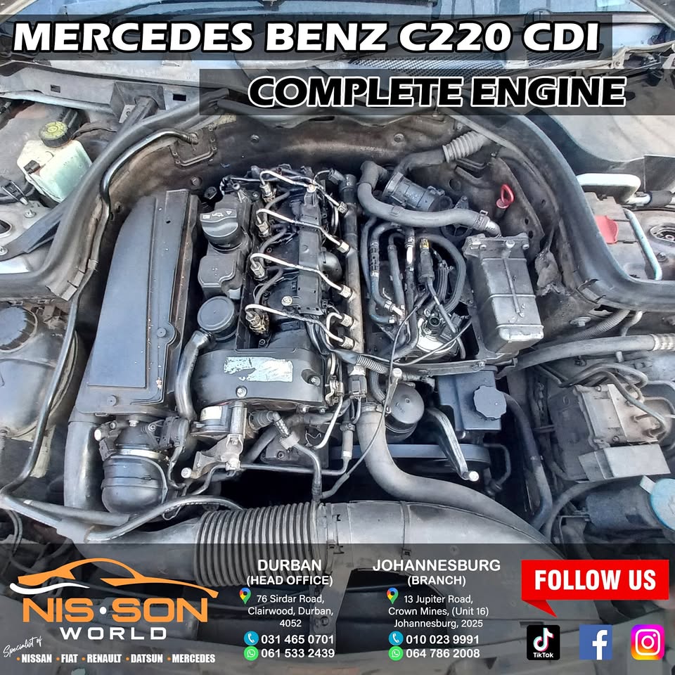 Mercedes Benz C220 CDI Complete Engine