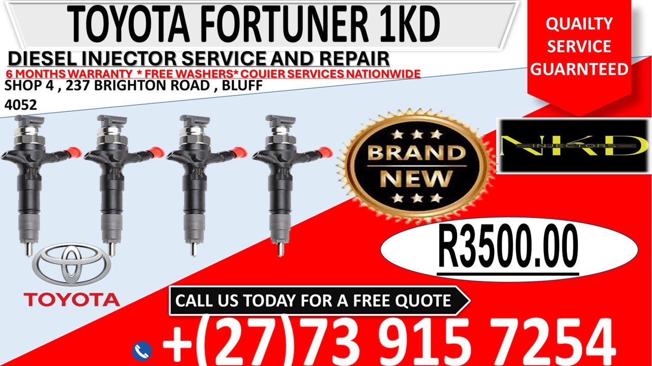TOYOTA FORTUNER D4D PRICE FOR BRAND NEW INJECTORS - Private Seller TOYOTA FORTUNER D4D PRICE FOR BRAND NEW INJECTORS - Private Seller