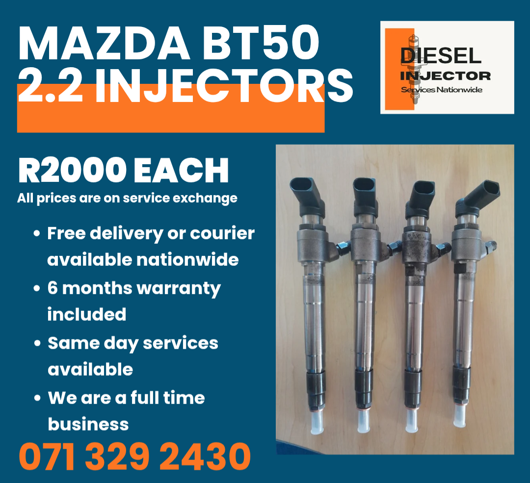 MAZDA BT50 2.2 DIESEL INJECTORS FOR SALE WITH WARRANTY - Private Seller MAZDA BT50 2.2 DIESEL INJECTORS FOR SALE WITH WARRANTY - Private Seller