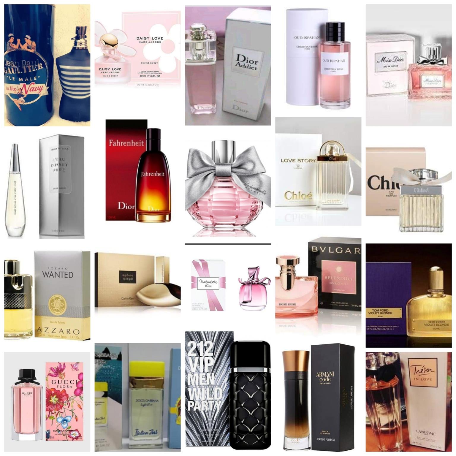Designer perfumes