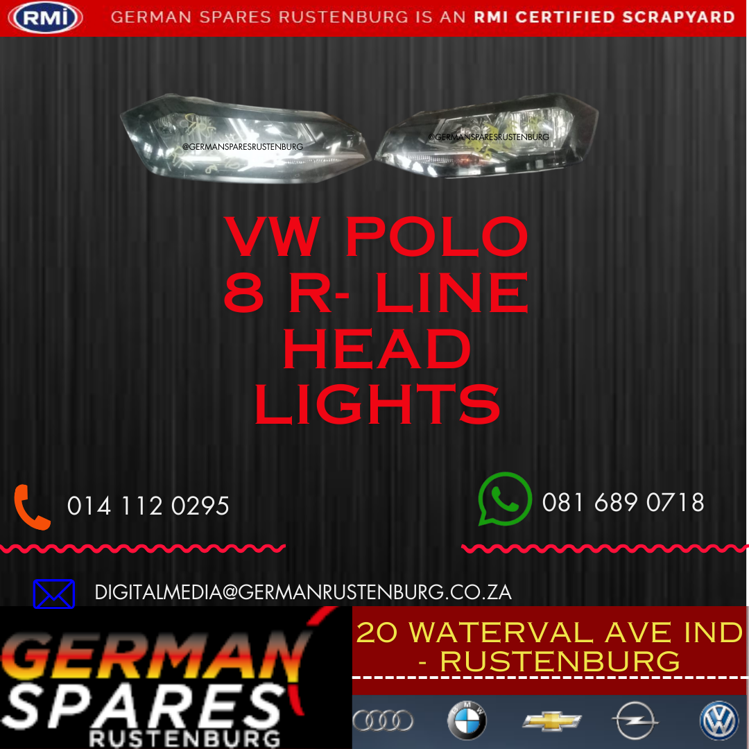 Vw Polo 8 Head Lights For Sale - Private Seller Vw Polo 8 Head Lights For Sale - Private Seller
