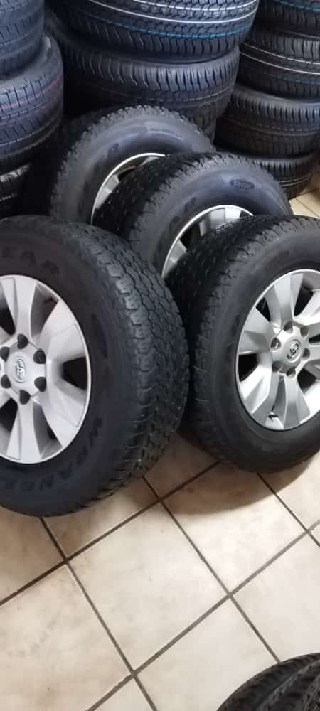 17inch Toyota Hilux GD6 original mags with used 265/65/17 Goodyear A/T tyres set - Private Seller 17inch Toyota Hilux GD6 original mags with used 265/65/17 Goodyear A/T tyres set - Private Seller