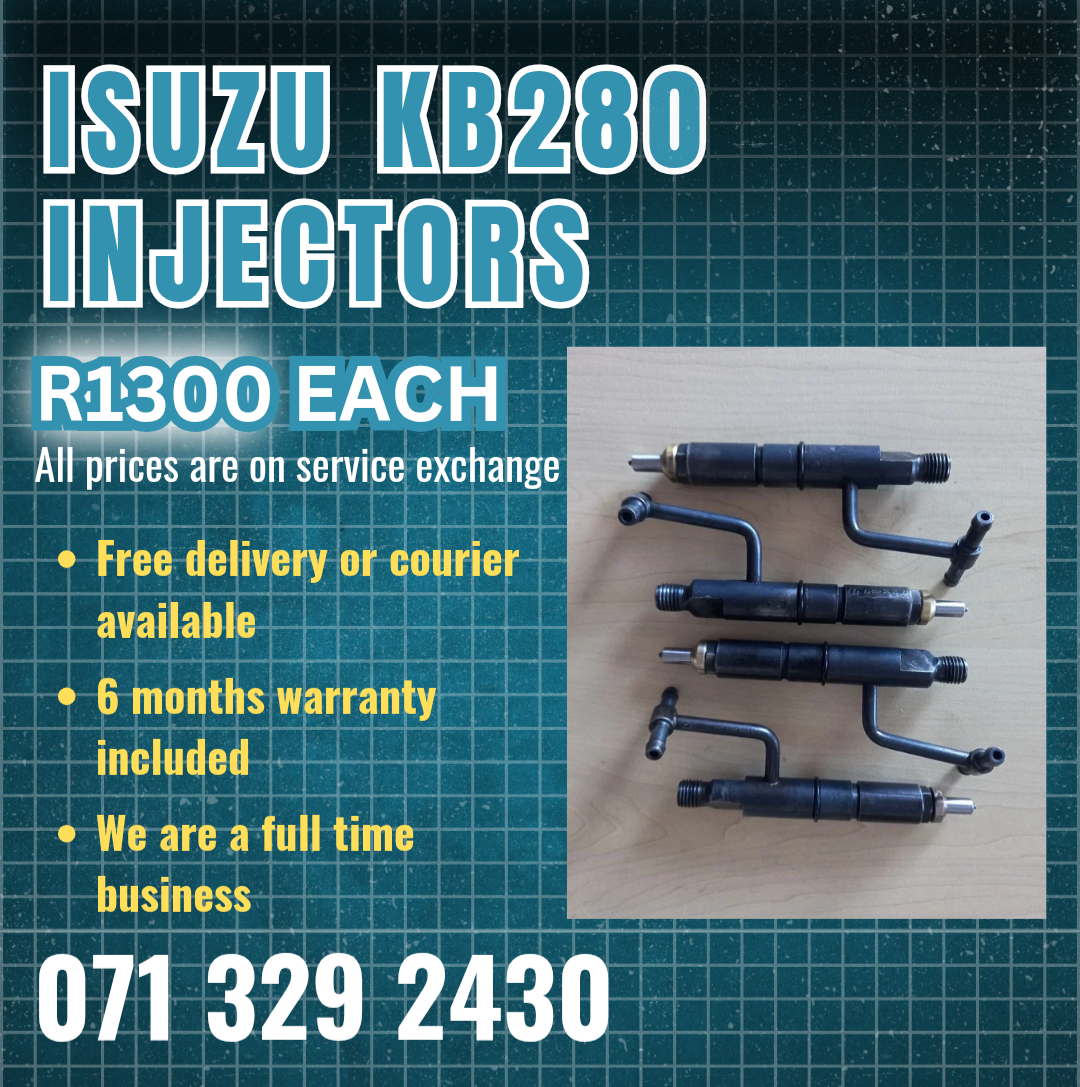 ISUZU KB280 INJECTORS FOR SALE WITH WARRANTY - Private Seller ISUZU KB280 INJECTORS FOR SALE WITH WARRANTY - Private Seller