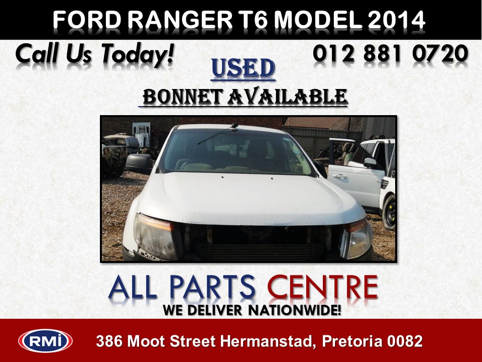 Ford Ranger T6 Model 2014 Used White Bonnet for Sale Ford Ranger T6 Model 2014 Used White Bonnet for Sale