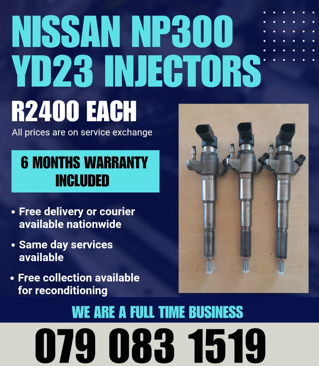 NISSAN NP300 2.3 INJECTORS FOR SALE WITH WARRANTY - Private Seller NISSAN NP300 2.3 INJECTORS FOR SALE WITH WARRANTY - Private Seller