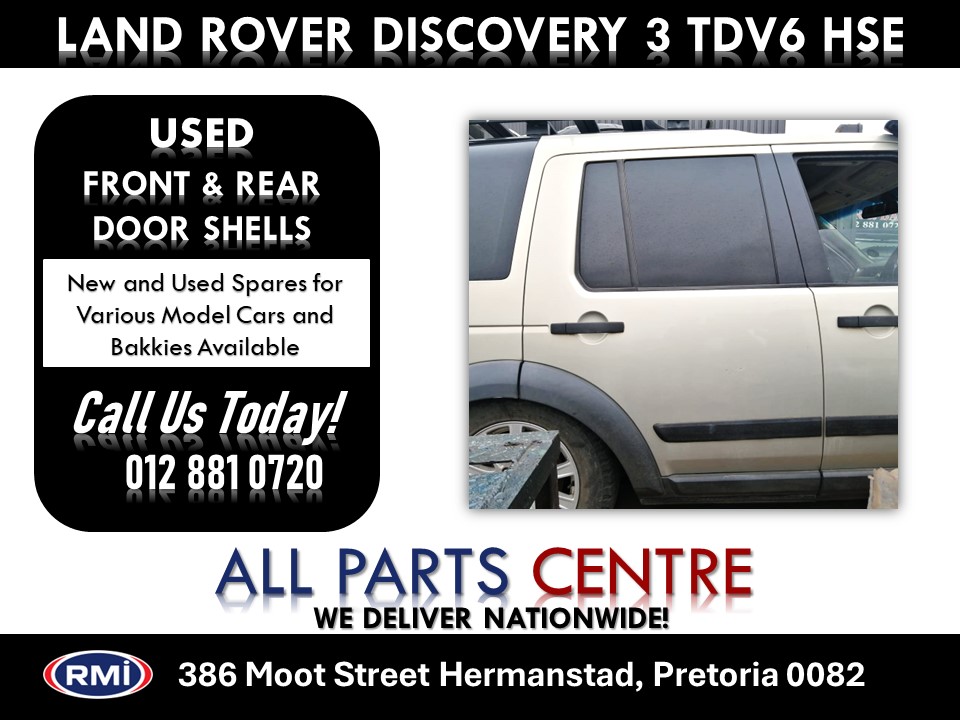 Pearl Colour Land Rover Discovery 3 TDV6 Hse Used Door Shells for Sale Pearl Colour Land Rover Discovery 3 TDV6 Hse Used Door Shells for Sale
