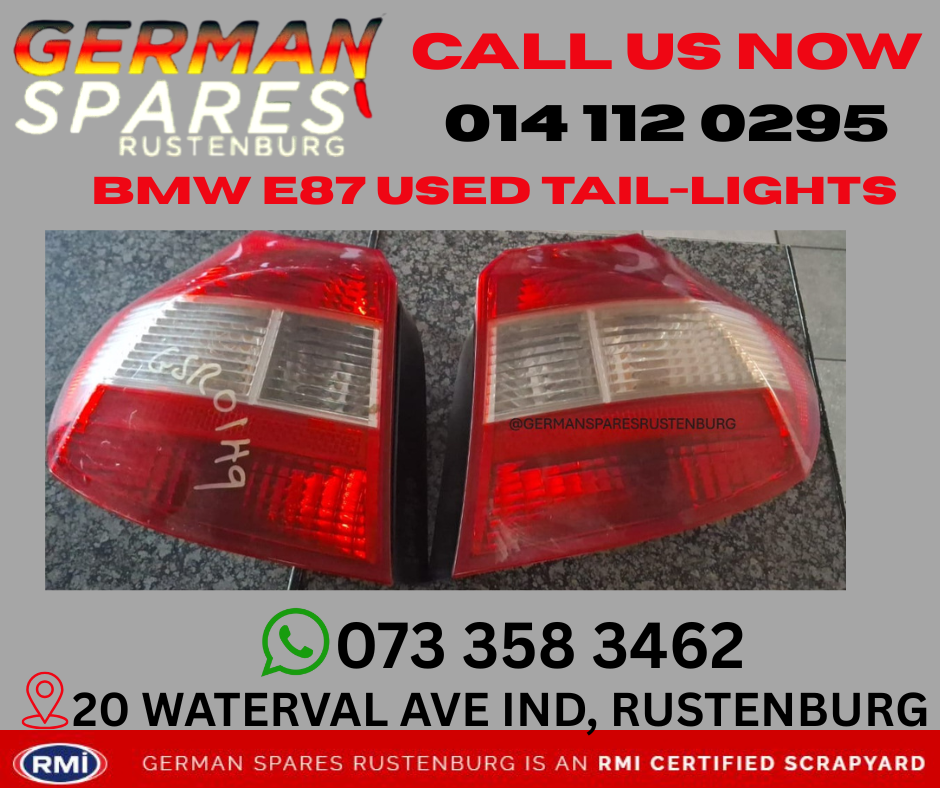 BMW E87 USED TAIL-LIGHTS FOR SALE - Private Seller