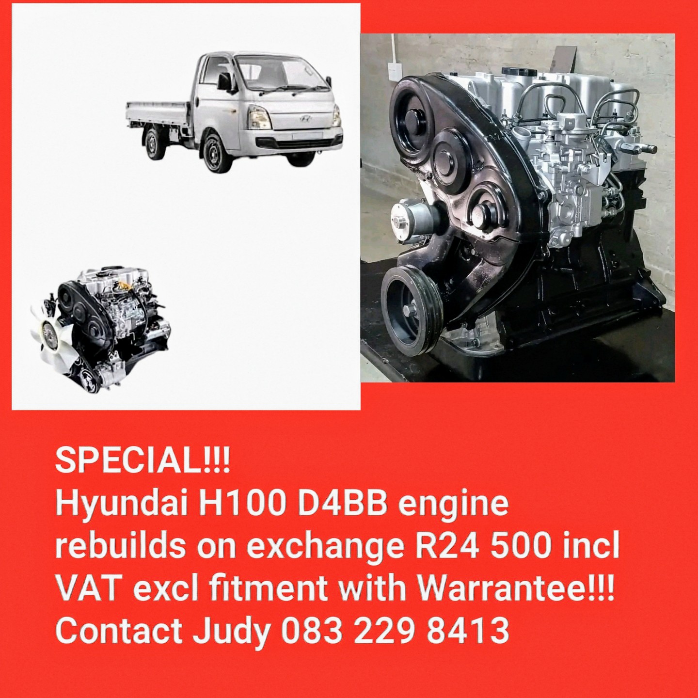 Hyundai H100 engines on exchange - Private Seller