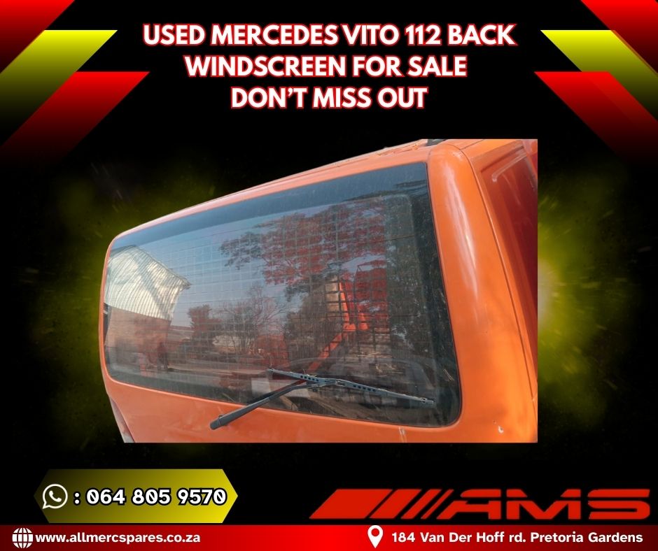 Mercedes Vito 112 Back Windscreen – Used & Available - Private Seller Mercedes Vito 112 Back Windscreen – Used & Available - Private Seller