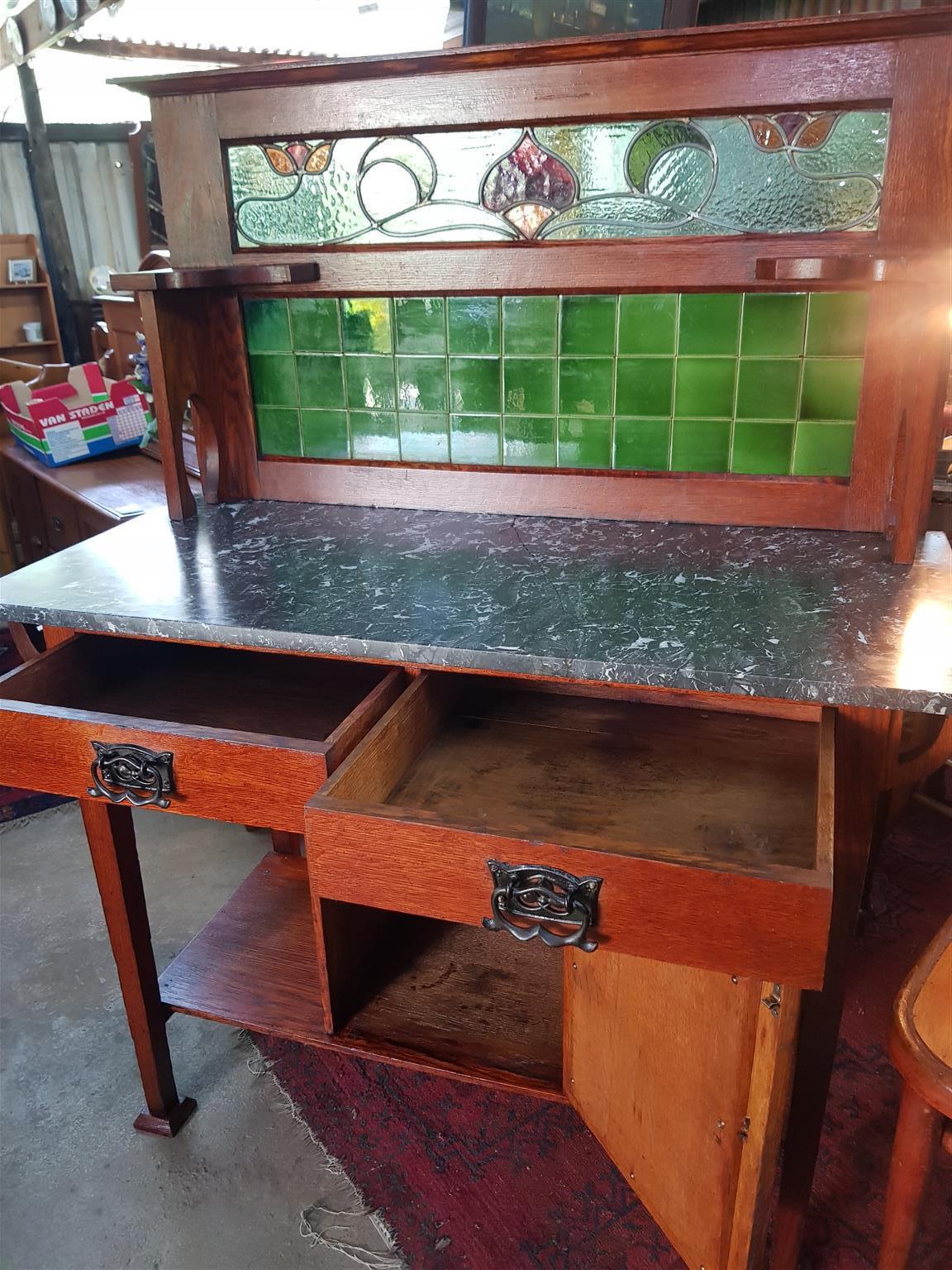 Superb Oak Washstand ~ Circa 1900's